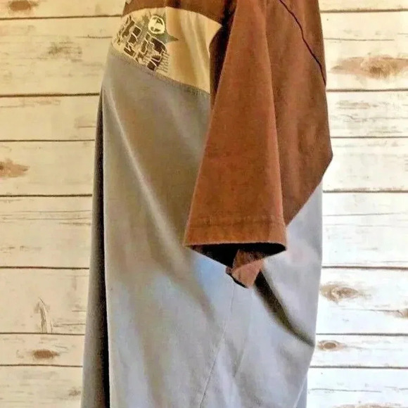 SPLIT Men Short Sleeve Polo Style Collar Brown Gray Casual Shirt Sz Extra Large - Picture 12 of 14